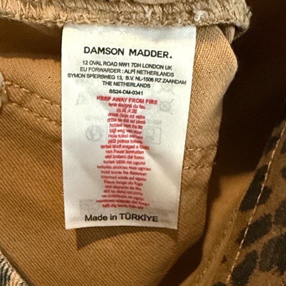 DAMSON MADDER Lily Carpenter Mini Skirt in Leopard 
Size 14 - Picture 7 of 8